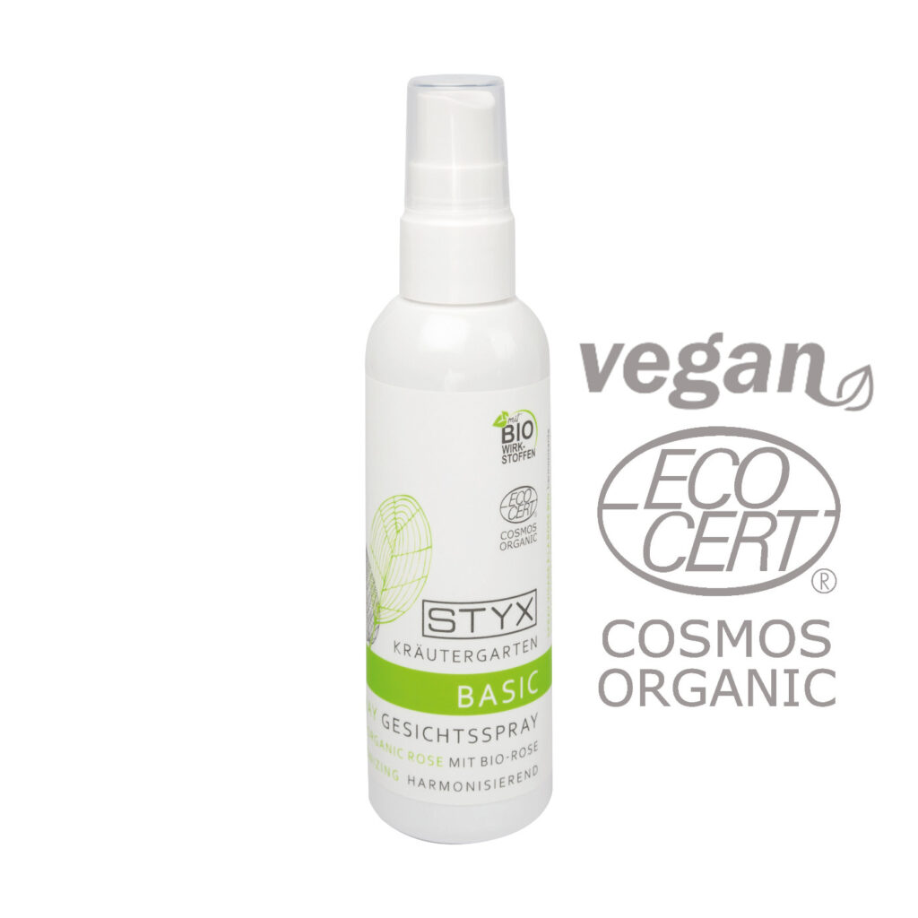 Spray do pielęgnacji twarzy BIO - Różany - Krautergarten - Styx Naturcosmetic - 100 ml